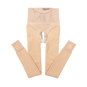 Colanți dama din nylon, căptușiți cu fleece, deschidere cu fermoar în zona intimă, ridicare șolduri, modelare, opac