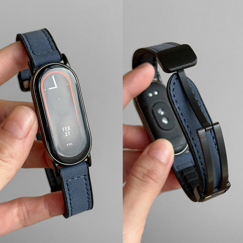 Silikonska narukvica za Xiaomi Mi Band 10 s magnetskim kopčom – Crazy Horse uzorak, sportski stil