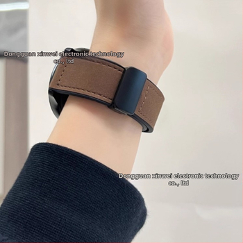 Remen za Huawei Watch GT5/GT3 i Samsung, mat Crazy Horse koža s silikonskom podlogom i magnetskim kopčom, 20/22 mm