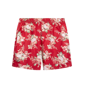 Muške bokserice od 100% pamuka s floralnim uzorkom, srednji pojas, labav kroj, prozračan
