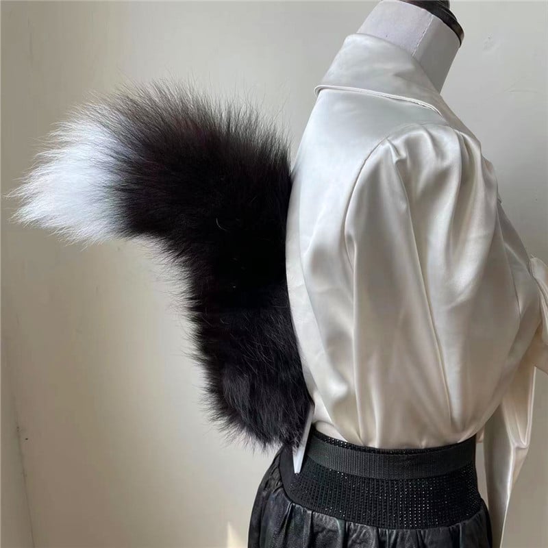Ručni izrađeni plišani cosplay set s ušima i repovima životinja (rep lisice, rep vuka) za djecu — proljeće 2024