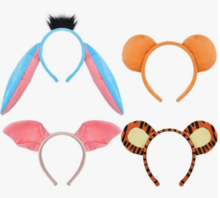 Gyerekek Halloween jelmez – szamárfül fejpánt, farok és szoknya készlet (2025 tavasz)