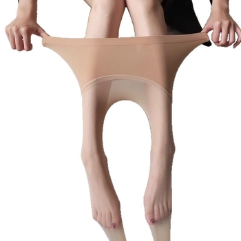 Bársonyos, varrás nélküli női harisnya, ultra vékony, 0D, bőrbarát