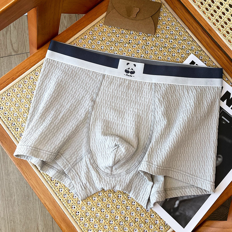 3-pack muških bokserica od pamuka, prozračnih, antibakterijskih, srednje visine struka
