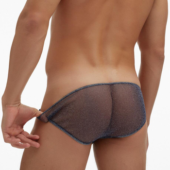 Meeste madala vööga võrgust aluspesu läbipaistva ees, ilma õmblusteta, mudel E078