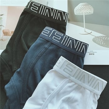 Meeste puuvillased bokserid, keskmise rise, tuharate tõstmine, hingavad, jaapani stiilis