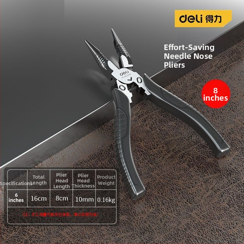 Deli електрически клещи, многофункционални за дома, индустриално качество, улесняващи работа, диагонално режещи и игловидни челюсти