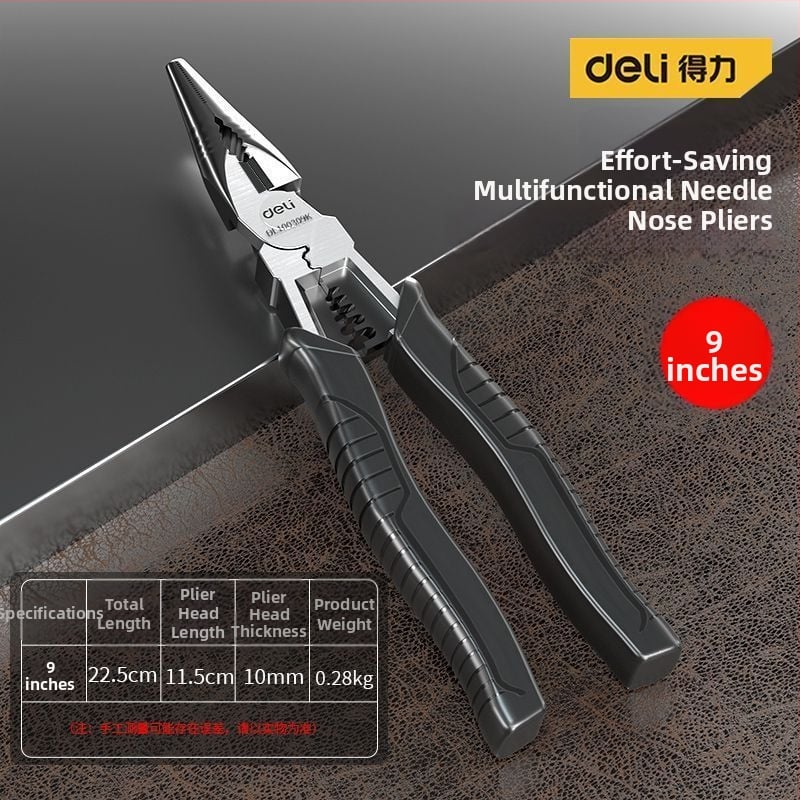 Deli електрически клещи, многофункционални за дома, индустриално качество, улесняващи работа, диагонално режещи и игловидни челюсти