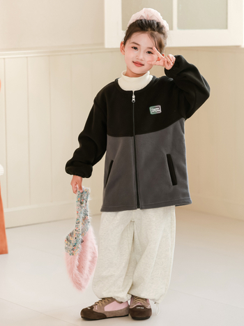 Gehuazi Gyermekeknek fleece-betéttes vízálló külsőruha ősz-télre, uniszex iskolai egyenruha kabát