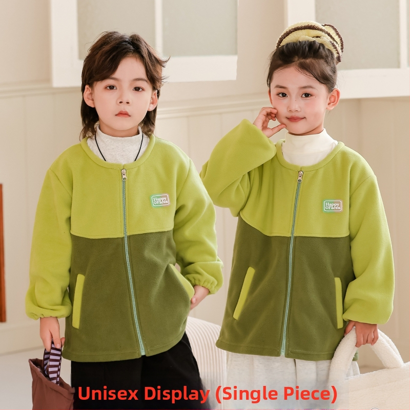 Gehuazi Nepremokavé vonkajšie oblečenie s fleecovou podšívkou na jeseň–zimu, unisex školská uniforma bunda