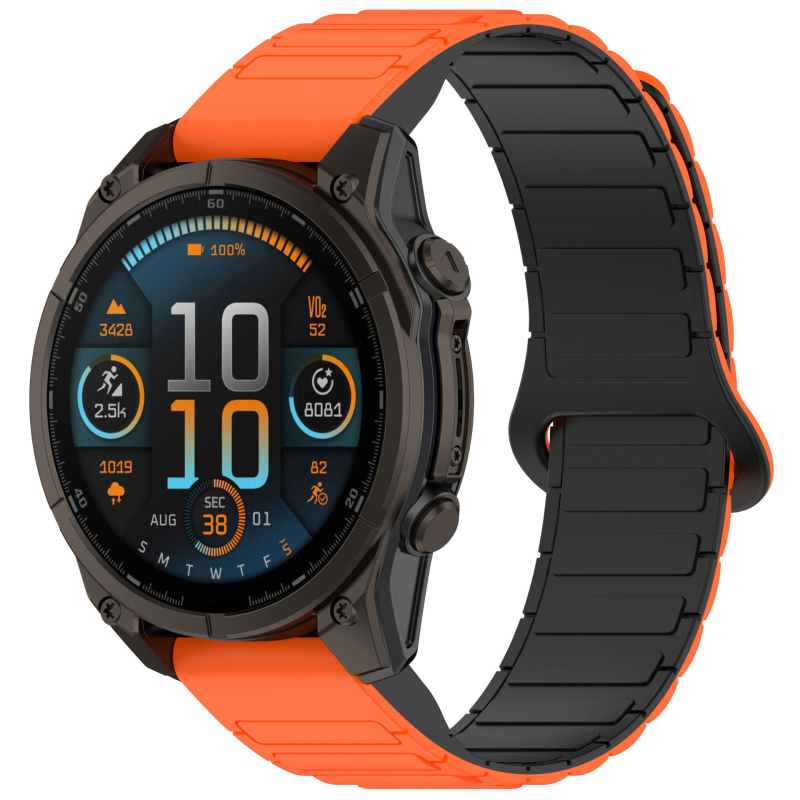 Tough Garmin Fenix 5/6/7/8 μαγνητικό λουρί ρολογιού με γρήγορη απελευθέρωση, 20/22/26mm, μαγνητικό κούμπωμα