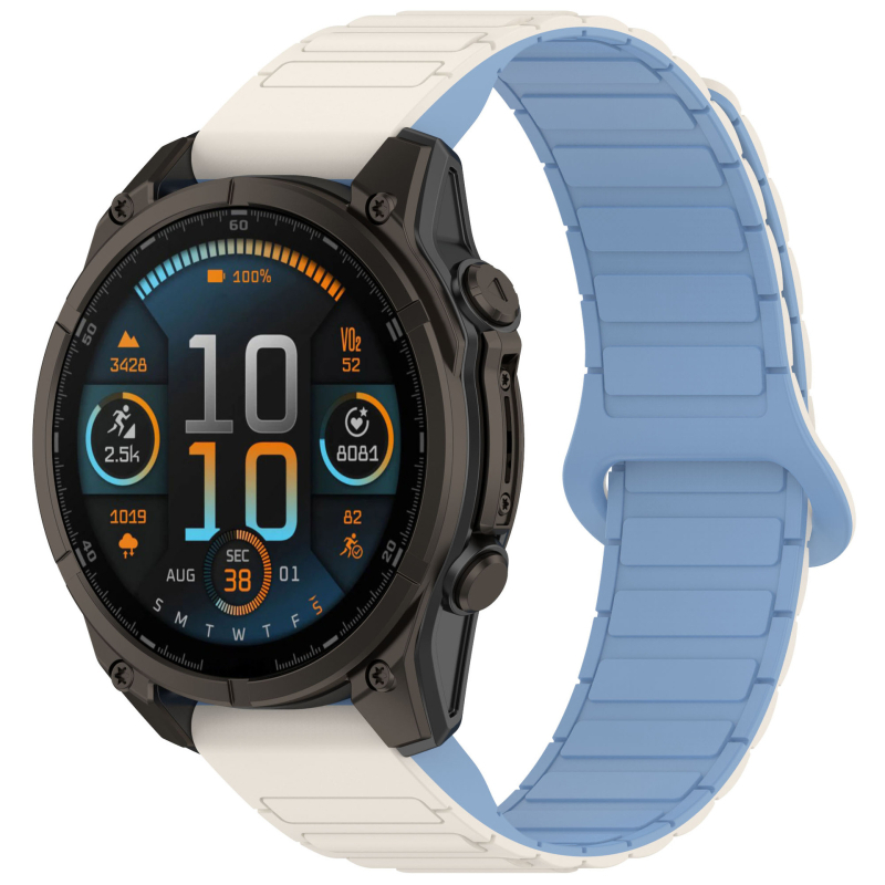 Tough Garmin Fenix 5/6/7/8 μαγνητικό λουρί ρολογιού με γρήγορη απελευθέρωση, 20/22/26mm, μαγνητικό κούμπωμα