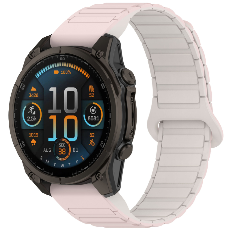 Tough Garmin Fenix 5/6/7/8 μαγνητικό λουρί ρολογιού με γρήγορη απελευθέρωση, 20/22/26mm, μαγνητικό κούμπωμα