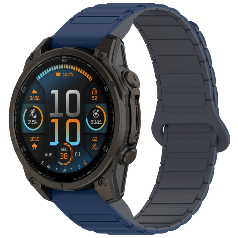 Tough Garmin Fenix 5/6/7/8 μαγνητικό λουρί ρολογιού με γρήγορη απελευθέρωση, 20/22/26mm, μαγνητικό κούμπωμα