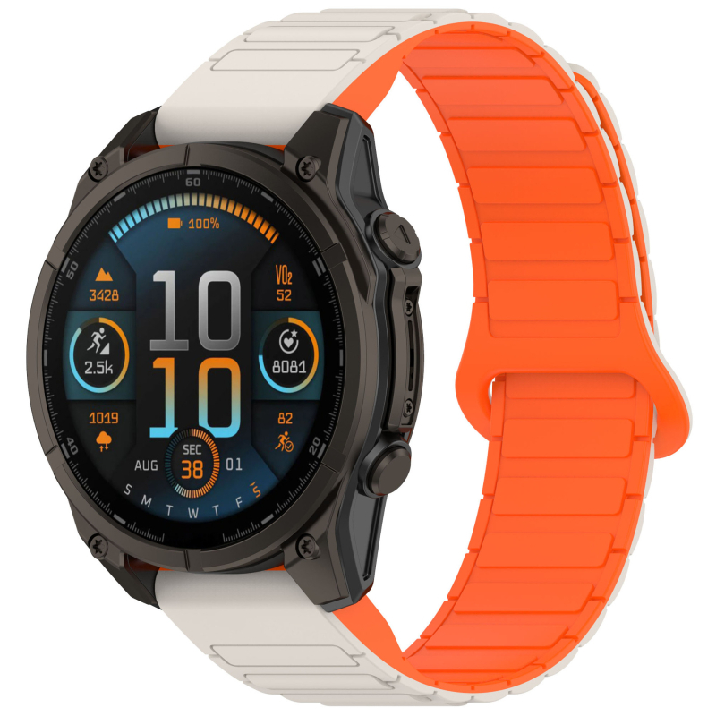 Tough Garmin Fenix 5/6/7/8 μαγνητικό λουρί ρολογιού με γρήγορη απελευθέρωση, 20/22/26mm, μαγνητικό κούμπωμα
