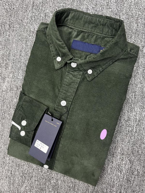 Meeste corduroy särk, ruudukujulise kraega, pikkade varrukatega, 100% puuvill