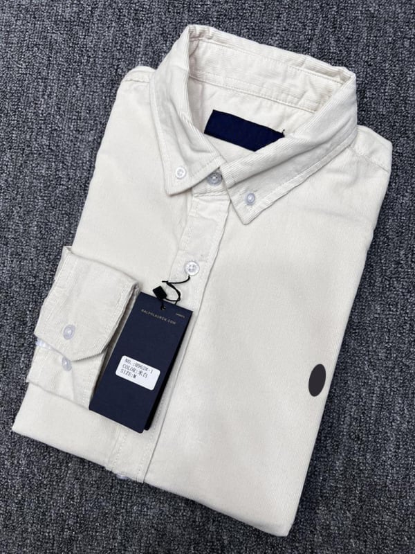 Meeste corduroy särk, ruudukujulise kraega, pikkade varrukatega, 100% puuvill