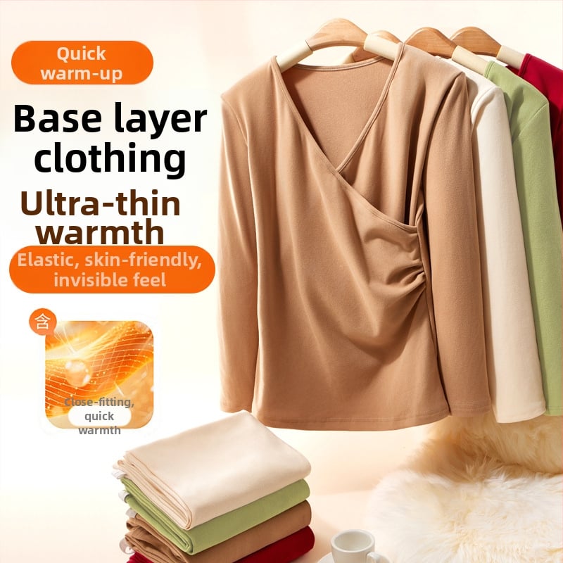 Σετ θερμικού ρούχου για εγκυμοσύνη με φλίς: μακρύ μανίκι κορυφή και παντελόνι, άνοιγμα θηλασμού, φθινοπωρινό-χειμερινό