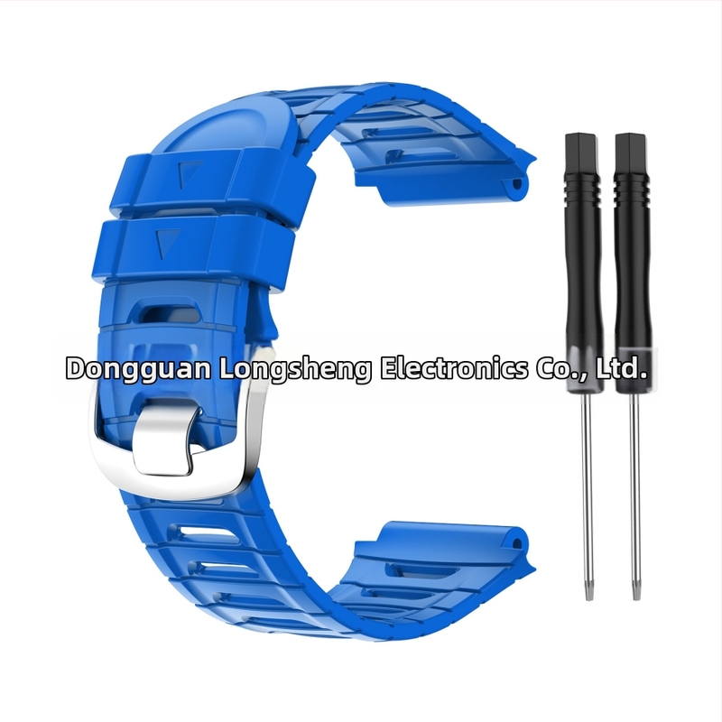 Silikónový náhradný remienok pre Garmin Forerunner 920XT s oceľovou sponou – Značka LONMGSHENG, Kompatibilný model: 30819717495, Hmotnosť: 23 g