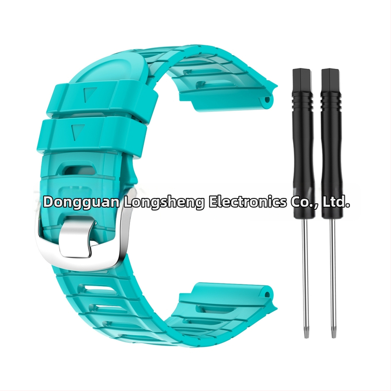 Silikónový náhradný remienok pre Garmin Forerunner 920XT s oceľovou sponou – Značka LONMGSHENG, Kompatibilný model: 30819717495, Hmotnosť: 23 g