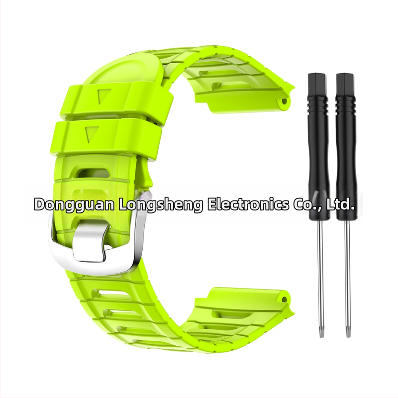 Silikónový náhradný remienok pre Garmin Forerunner 920XT s oceľovou sponou – Značka LONMGSHENG, Kompatibilný model: 30819717495, Hmotnosť: 23 g