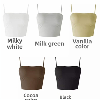 Pánt nélküli, varrás nélküli női melltartó levehető vállpántokkal, 3/4 kosár, nejlon anyag, lélegző