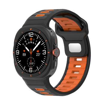 Dvobojni silikon sportski remen za Samsung Galaxy Watch Ultra2, 47 mm