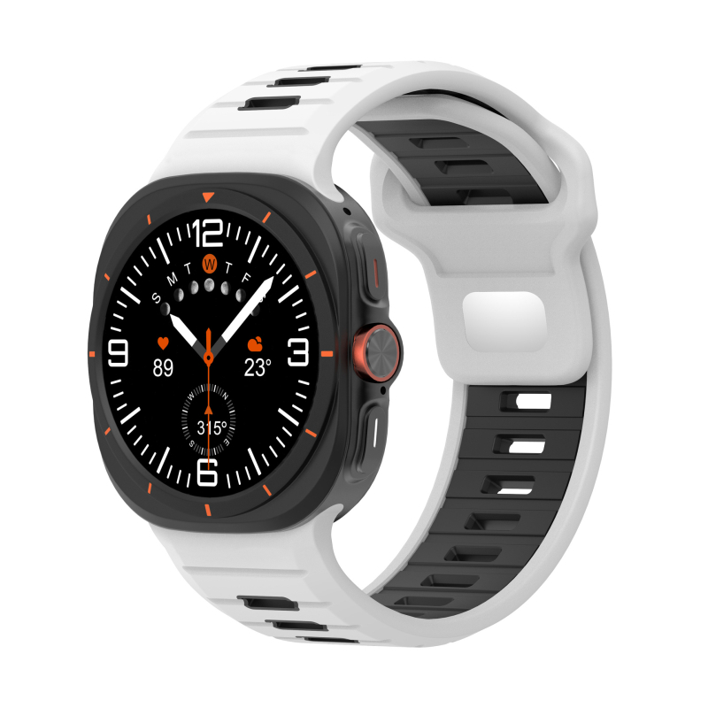 Dvobojni silikon sportski remen za Samsung Galaxy Watch Ultra2, 47 mm