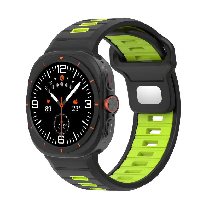 Dvobojni silikon sportski remen za Samsung Galaxy Watch Ultra2, 47 mm