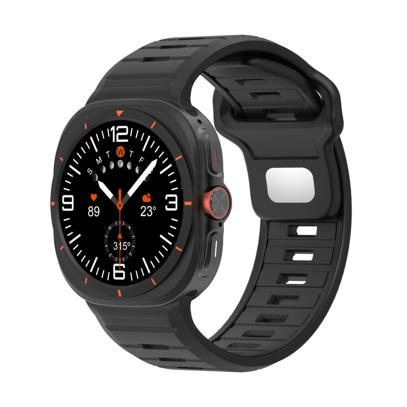 Dvobojni silikon sportski remen za Samsung Galaxy Watch Ultra2, 47 mm