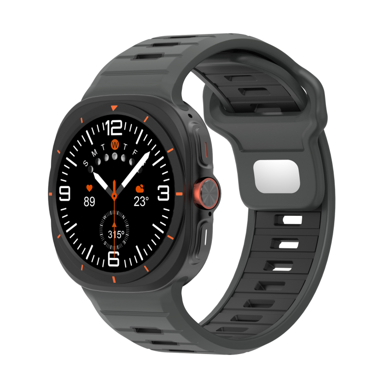 Dvobojni silikon sportski remen za Samsung Galaxy Watch Ultra2, 47 mm