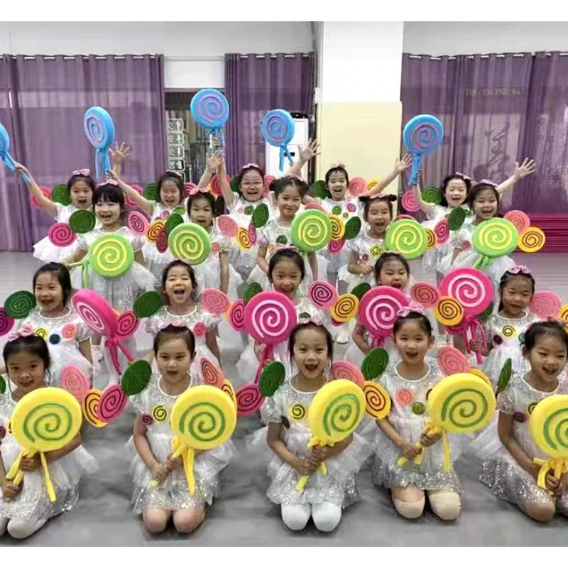 Проп за палка за сутрешна гимнастика в детската градина (лолипоп дизайн) – Марка: Other; На склад: Готови запаси; Лято 2021