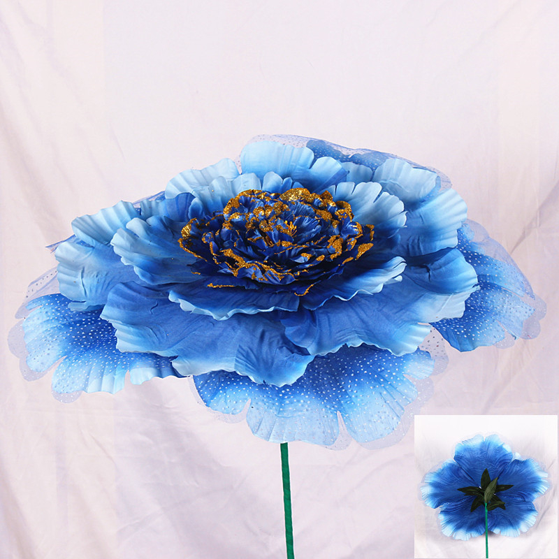 Sword Пионова тъканна украса за глава с блясък за изпълнения и фотосесии — за възрастни, пролет 2024