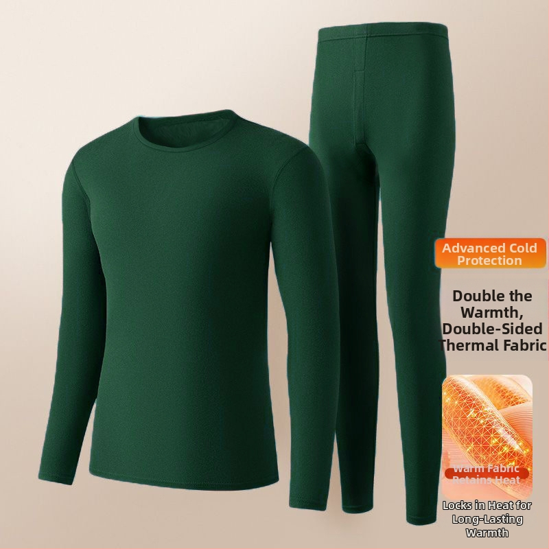 Мъжки термокомплект от Derong с двустранен велур: 97% полиестер, подплата полиестер, бърширана тъкан, тегло 181–200 g/m², силна топлина