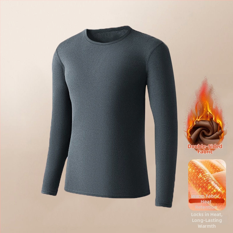 Vyrų terminis apatinių komplektas iš Derong audinio, dviejų pusčių velūras, 97% poliesteris, pamušalas poliesteris, 181–200 g/m², stiprus šildymas