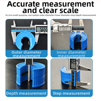 Верниер калипер с цифров дисплей - високопрецизен, неръждаема стомана, индустриален клас, измерване на височина и дълбочина