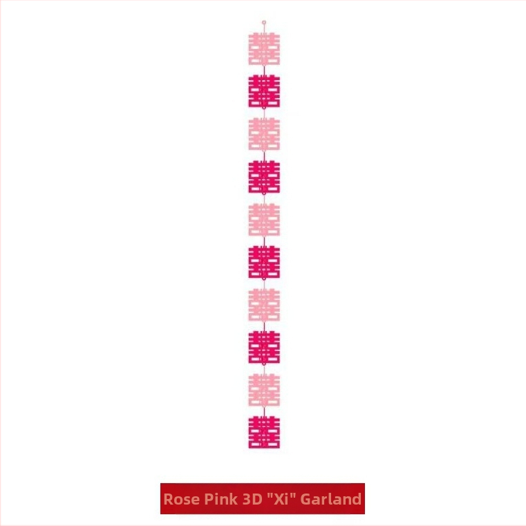 Selfie rekvizít pre nevestu – dlhý pás so symbolom dvojitej radosti, felt materiál, značka Xiyouji, kategória šťastný výraz, nie je dovážané