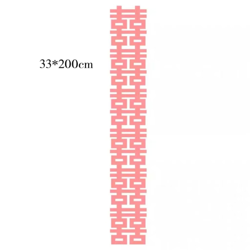 Menyasszonyi fotózáshoz – hosszú sáv dupla boldogság szimbólummal, filc anyagú, Xiyouji márka, kategória Boldog szó, nem importált