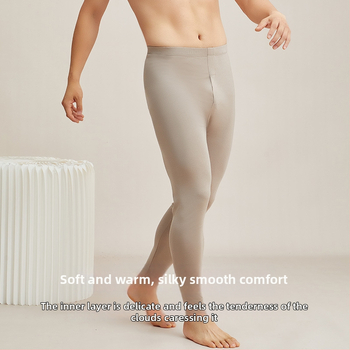 Férfiaknak gyapjú termikus alsóruha garnitúra: felső és nadrág, vastag anyag 201–250 g/m², velúr bélés, kerek nyakú, hosszú ujjú