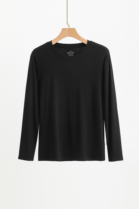 Férfiaknak gyapjú termikus alsóruha garnitúra: felső és nadrág, vastag anyag 201–250 g/m², velúr bélés, kerek nyakú, hosszú ujjú