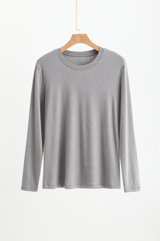 Férfiaknak gyapjú termikus alsóruha garnitúra: felső és nadrág, vastag anyag 201–250 g/m², velúr bélés, kerek nyakú, hosszú ujjú