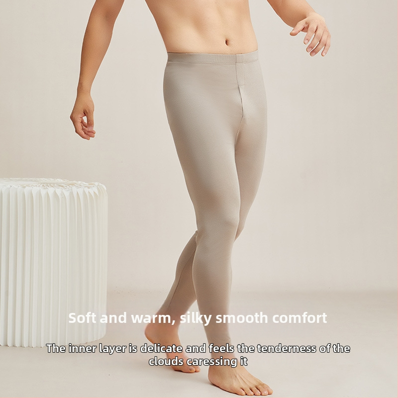 Férfiaknak gyapjú termikus alsóruha garnitúra: felső és nadrág, vastag anyag 201–250 g/m², velúr bélés, kerek nyakú, hosszú ujjú