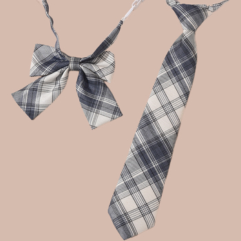 Вратовръзка-бант за жени, райета, полиестер, форма: бант, стил: свободен; подходяща за училище и cosplay