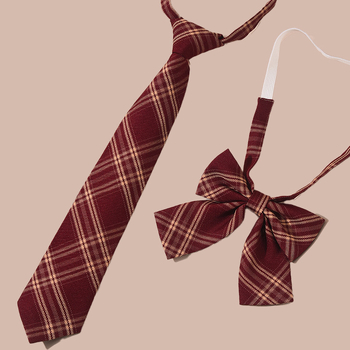 Вратовръзка-бант за жени, райета, полиестер, форма: бант, стил: свободен; подходяща за училище и cosplay