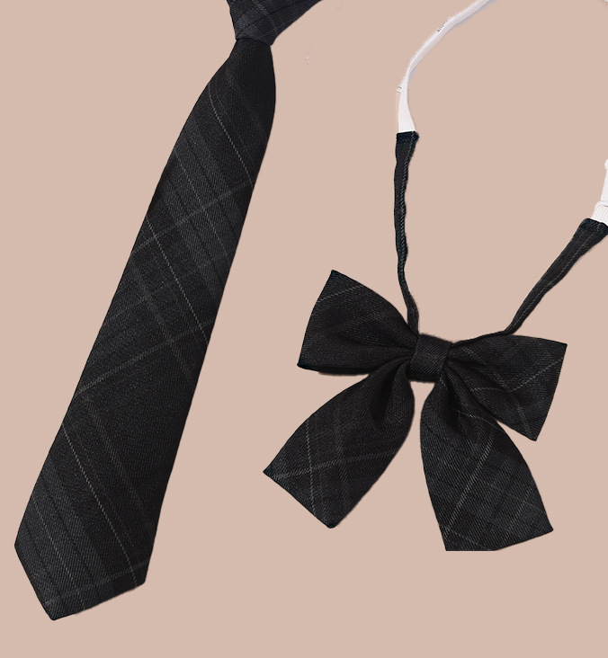 Вратовръзка-бант за жени, райета, полиестер, форма: бант, стил: свободен; подходяща за училище и cosplay