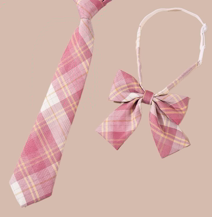 Вратовръзка-бант за жени, райета, полиестер, форма: бант, стил: свободен; подходяща за училище и cosplay