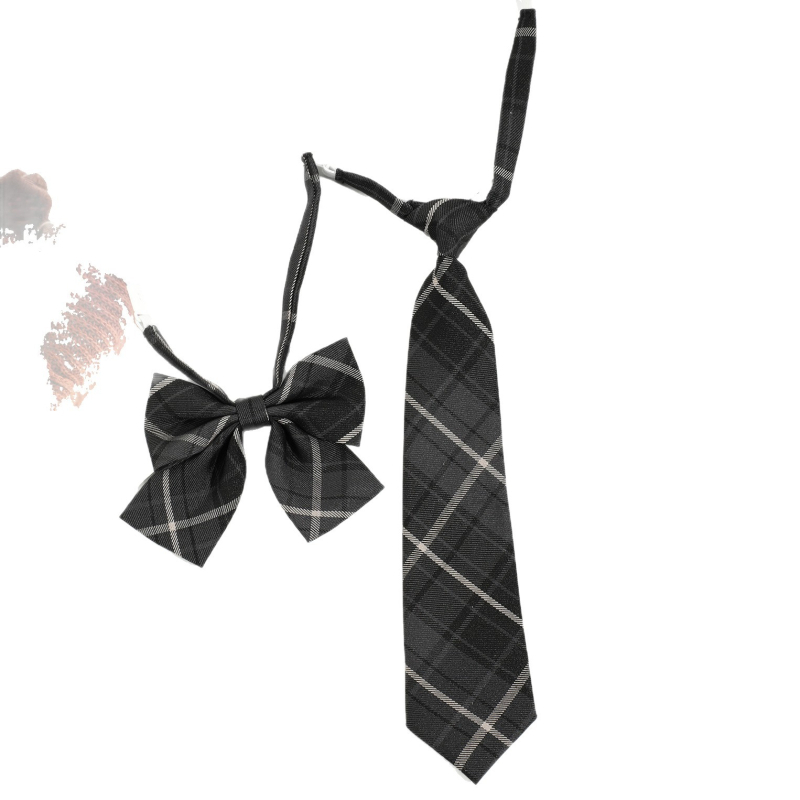 Вратовръзка-бант за жени, райета, полиестер, форма: бант, стил: свободен; подходяща за училище и cosplay