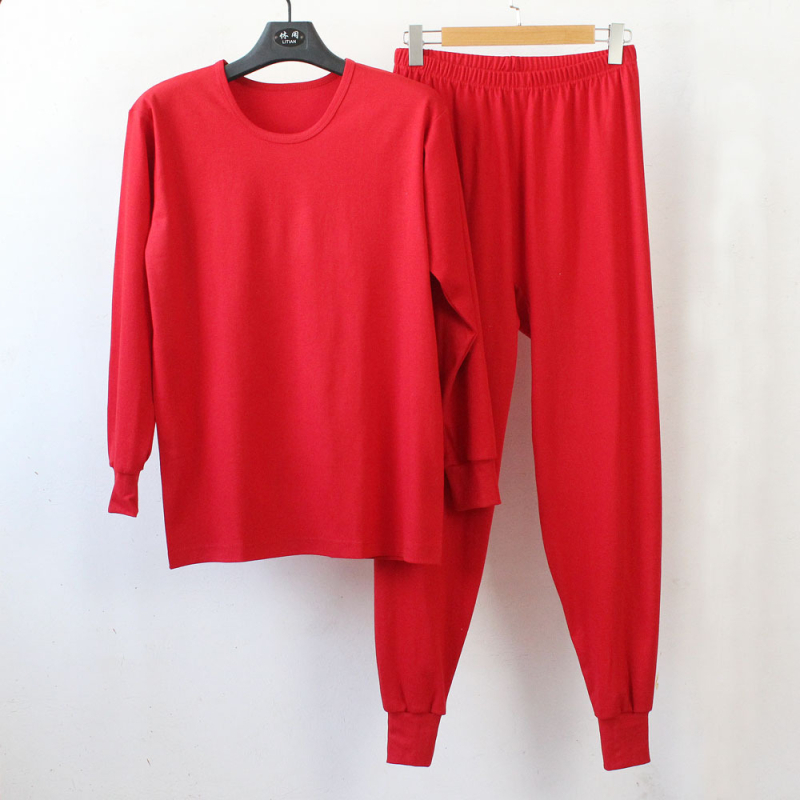 Moterų medvilninis terminis apatinių komplektas rudens sezonui, 100% medvilnė, vieno sluoksnio, 190 g/m², minkštas, išlaiko šilumą