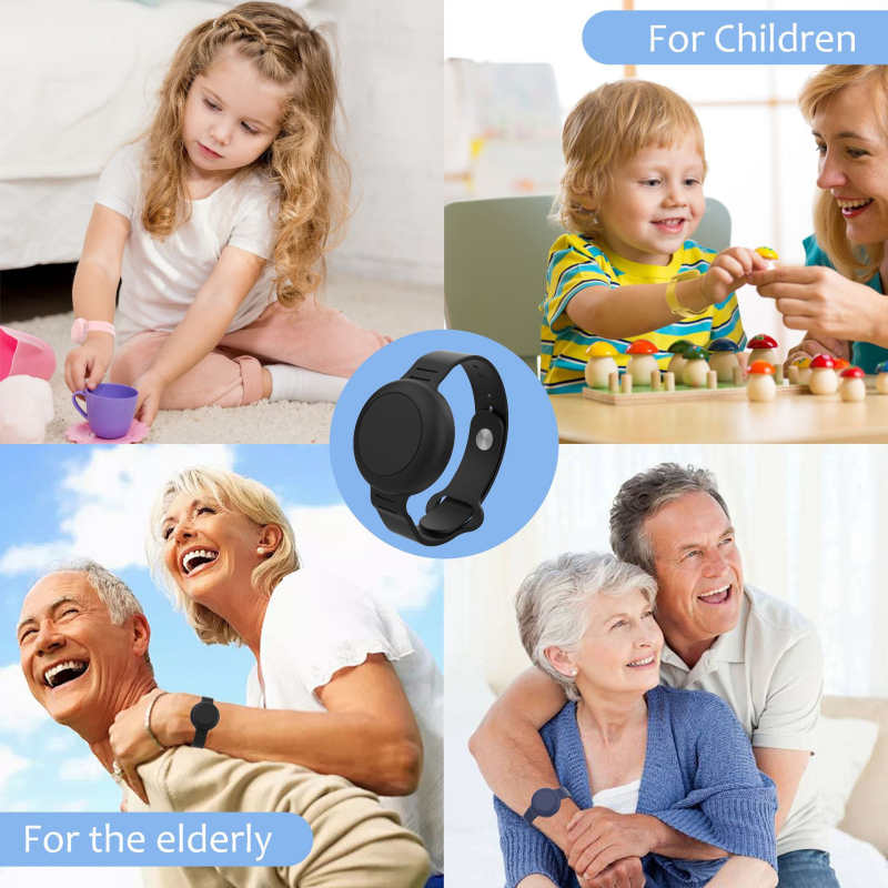 Θήκη προστασίας AirTag από σιλικόνη, βραχιόλι για AirTag, μοντέλο AT-45, μαλακό περίβλημα, μορφοποίηση από πλαστικό, συμβατό με AirTag