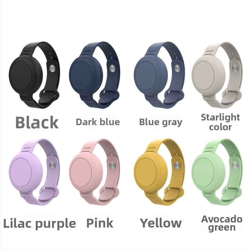 AirTag kaitsekorpus silikoonist käevõru jaoks, mudel AT-45, pehme kaas, plastik vormimine, ühilduv AirTagiga